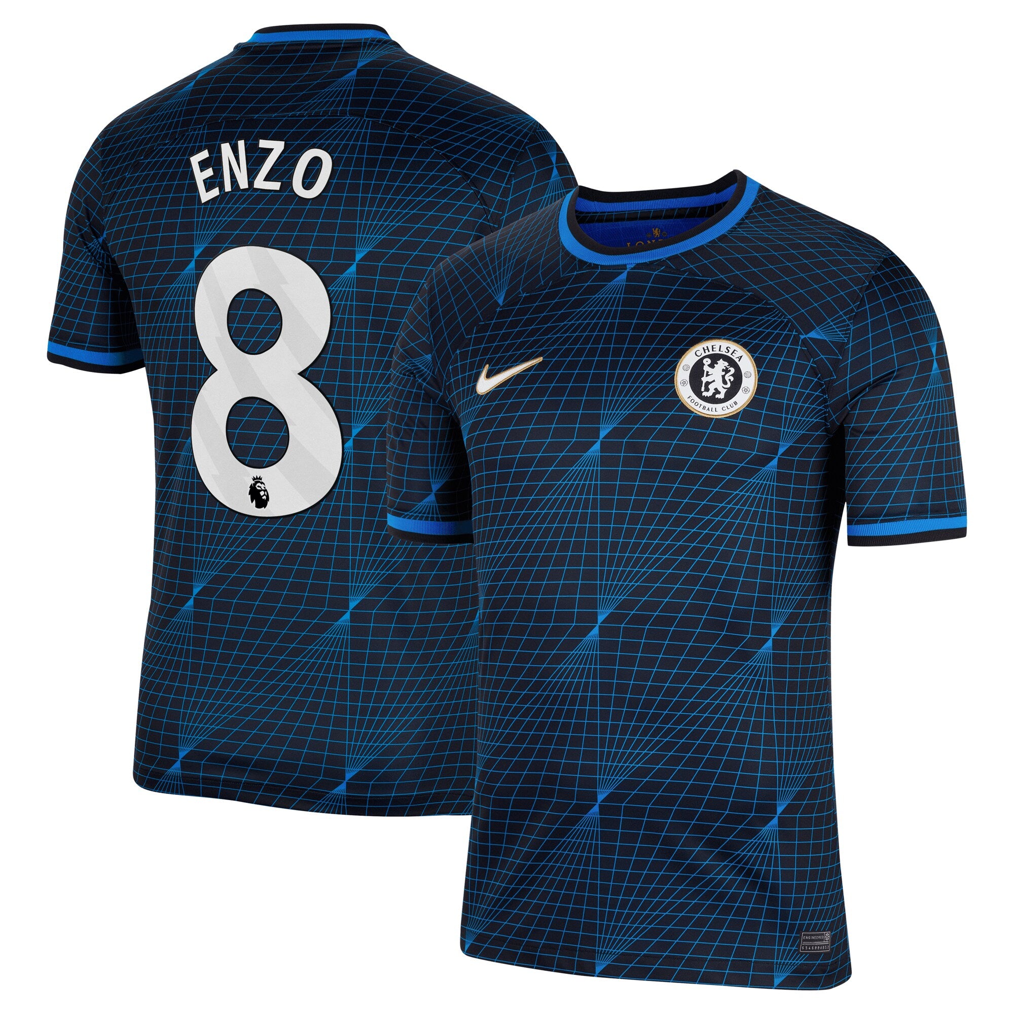 Enzo Fernández Chelsea Nike 2023/24 Third Stadium Replica Player Jersey - Mint/Blue/Navy
