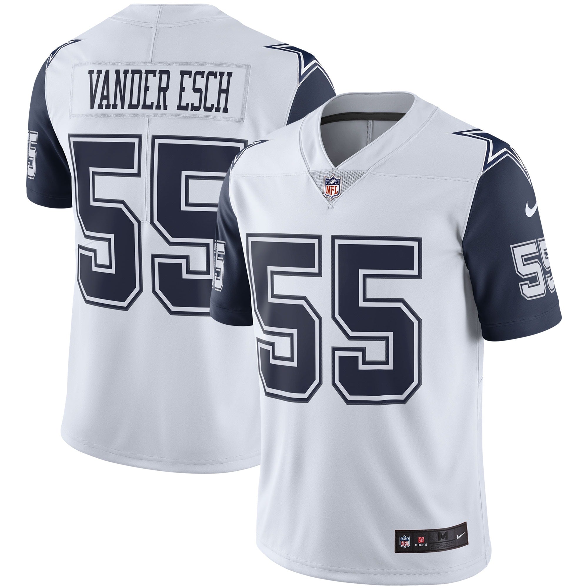 Leighton Vander Esch Dallas Cowboys Nike Vapor Limited Player Jersey - Navy/White