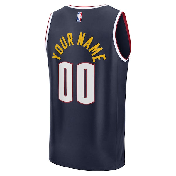 Denver Nuggets  Fast Break Custom Jersey Icon Edition - Navy/Blue