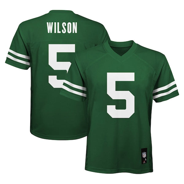 Garrett Wilson New York Jets Youth Replica Player Jersey - Legacy Green