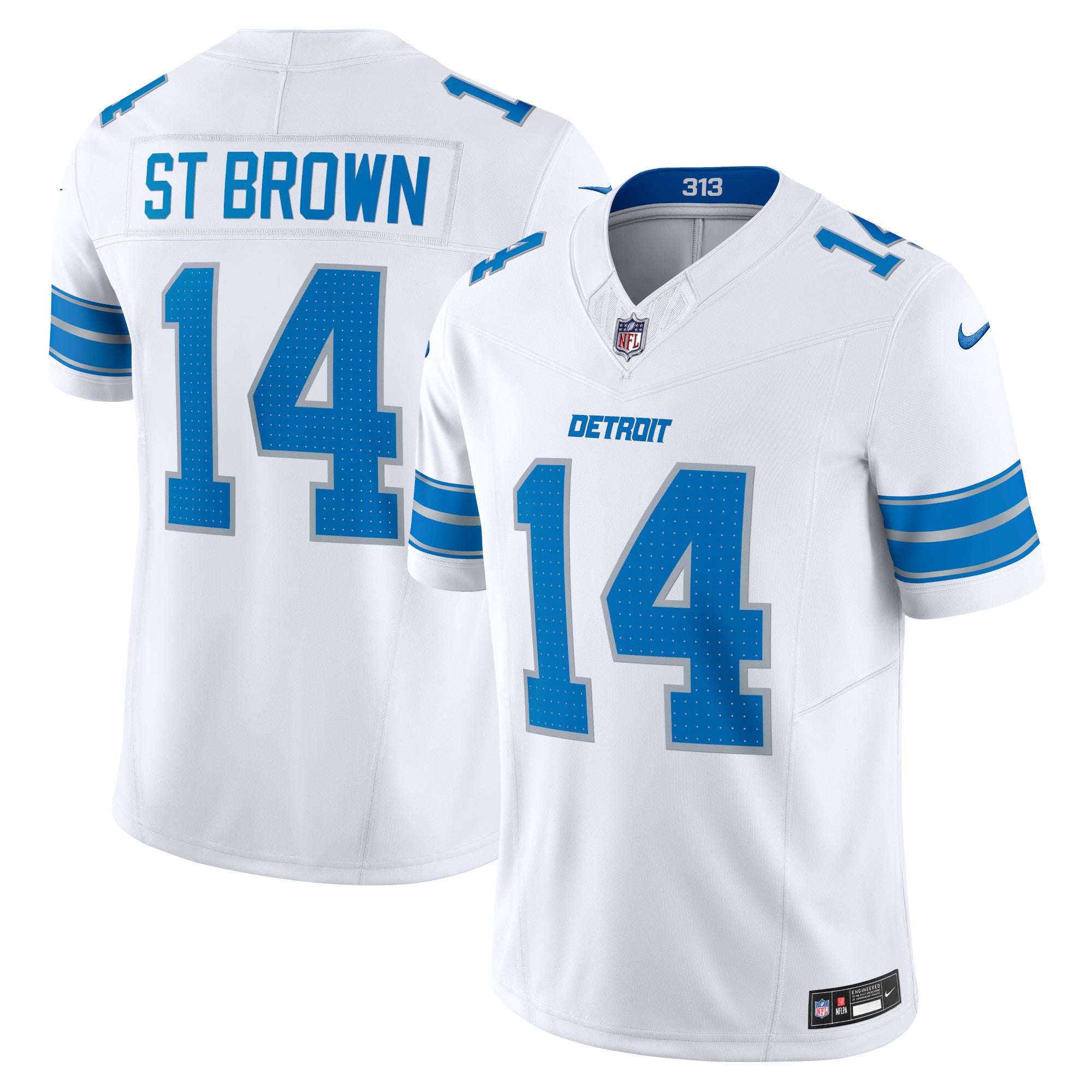 Amon-Ra St. Brown Detroit Lions Nike Vapor F.U.S.E. Limited Jersey - Blue/White