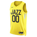 Utah Jazz Nike Unisex Swingman Custom Jersey Gold - Icon Edition