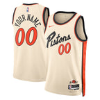 Detroit Pistons Nike Unisex 2024/25 Custom Swingman Jersey - City Edition - White