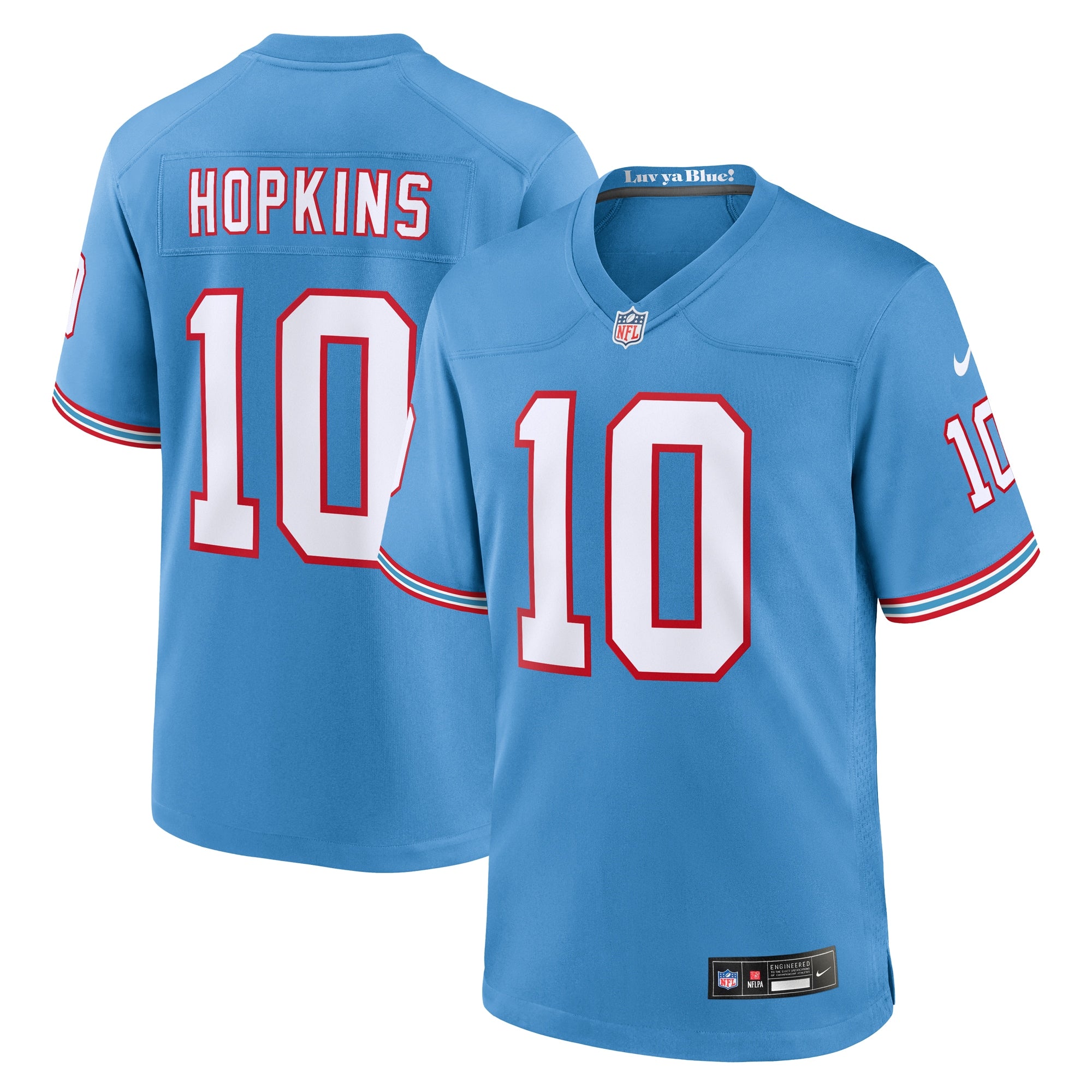DeAndre Hopkins Tennessee Titans Nike Game Jersey - White/Light Blue/Navy