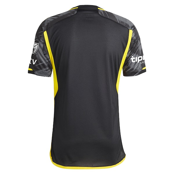 Columbus Crew adidas 2024 VeloCITY Kit  Authentic Patch Jersey - Black