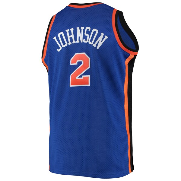 Larry Johnson New York Knicks 1998/99 Big & Tall Hardwood Classics Swingman Jersey - Blue