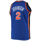 Larry Johnson New York Knicks 1998/99 Big & Tall Hardwood Classics Swingman Jersey - Blue