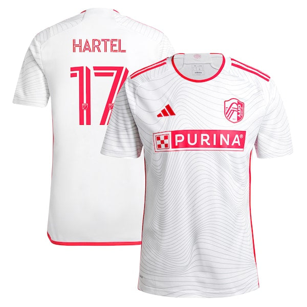 Marcel Hartel St. Louis City SC adidas 2024 The Confluence Kit Replica Player Jersey - White