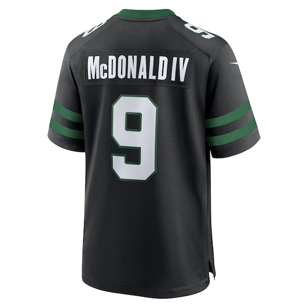 Will McDonald IV New York Jets Nike Alternate Game Jersey - Legacy Black/Green