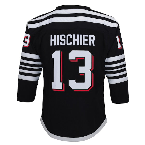 Nico Hischier New Jersey Devils Preschool 2021/22 Alternate Replica Player Jersey - Black