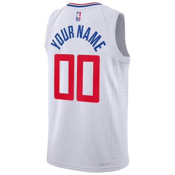 LA Clippers Nike Unisex Swingman Custom Jersey White - Association Edition