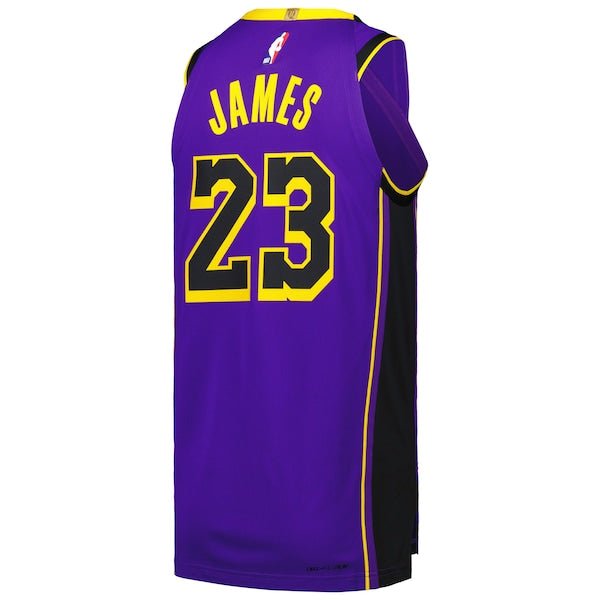 LeBron James Los Angeles Lakers Jordan Brand Authentic Player Jersey - Statement Edition - Purple