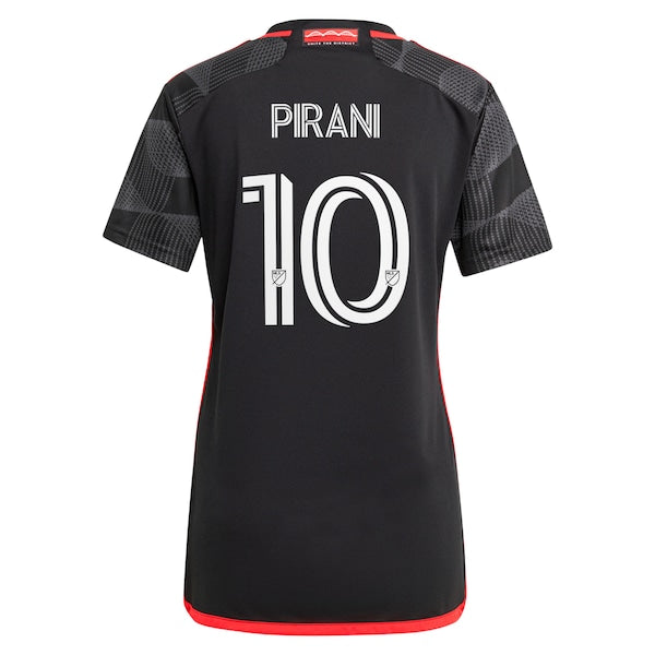 Gabriel Pirani D.C. United adidas Women's 2024 The Icon Kit Replica Player Jersey – Black