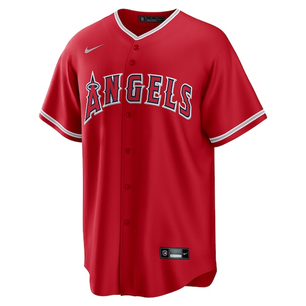 Mike Trout Los Angeles Angels Nike Alternate Replica Player Name Jersey - Red/Silver/White