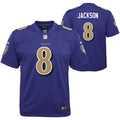 Lamar Jackson Baltimore Ravens Nike Youth Game Jersey - Purple