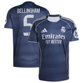Jude Bellingham Los Merengues adidas 2025/26 Away Replica Player Jersey - Blue