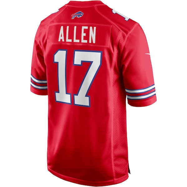 Josh Allen Buffalo Bills Nike Alternate Game Player Jersey - Red/Royal/White