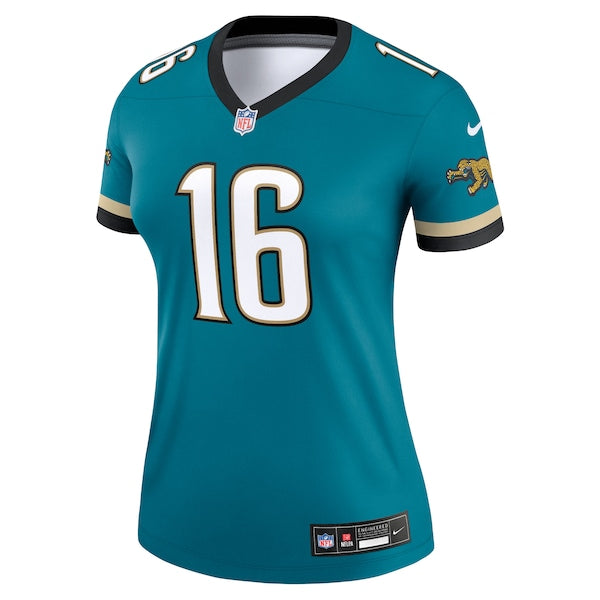 Trevor Lawrence Jacksonville Jaguars Nike Women's Prowler Throwback Legend Jersey - Teal