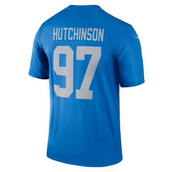 Aidan Hutchinson Detroit Lions Nike Alternate Legend Player Performance Top - Blue