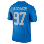 Aidan Hutchinson Detroit Lions Nike Alternate Legend Player Performance Top - Blue