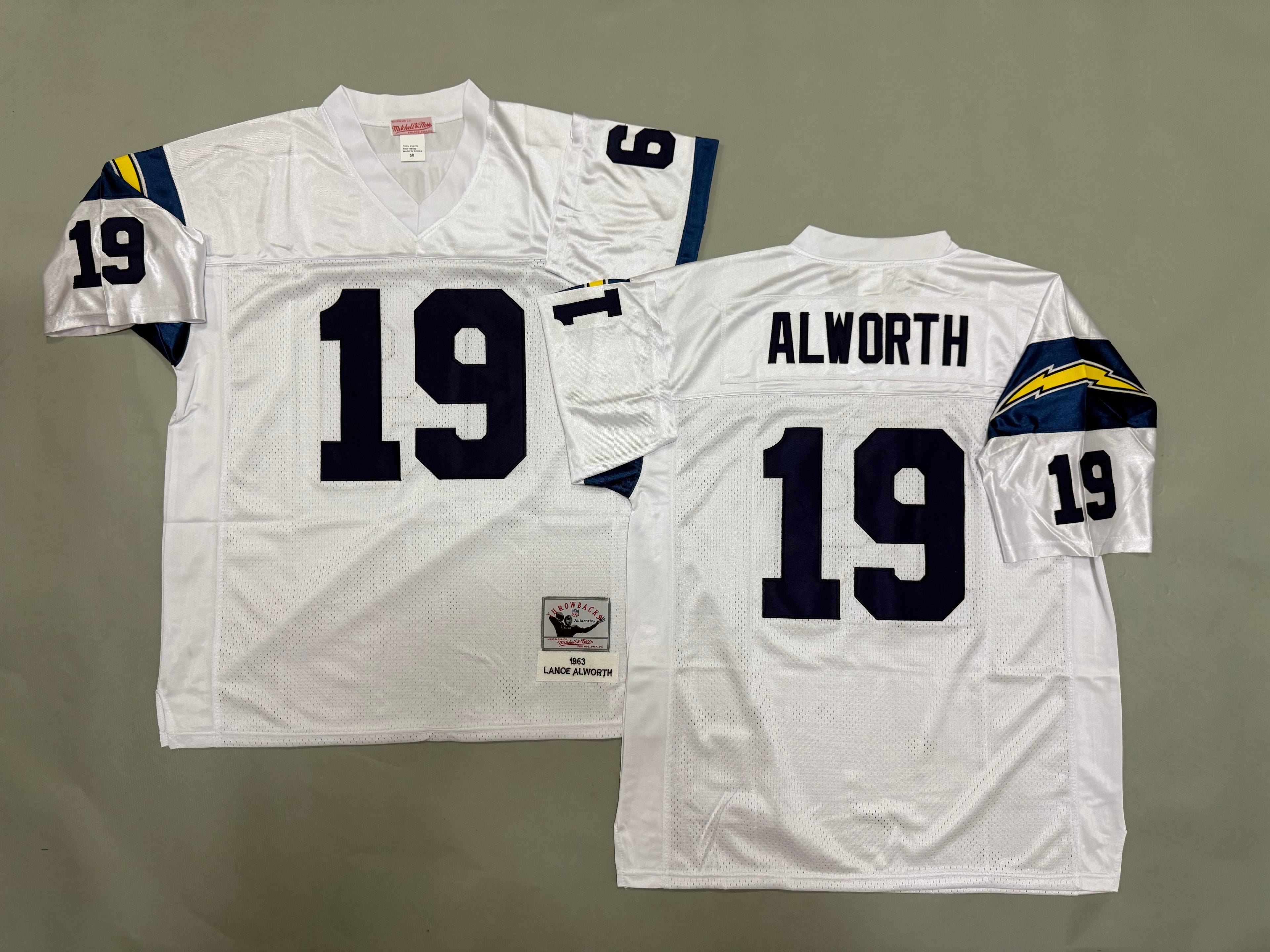 Lance Alworth San Diego Chargerss Authentic Throwback Retired Player Jersey