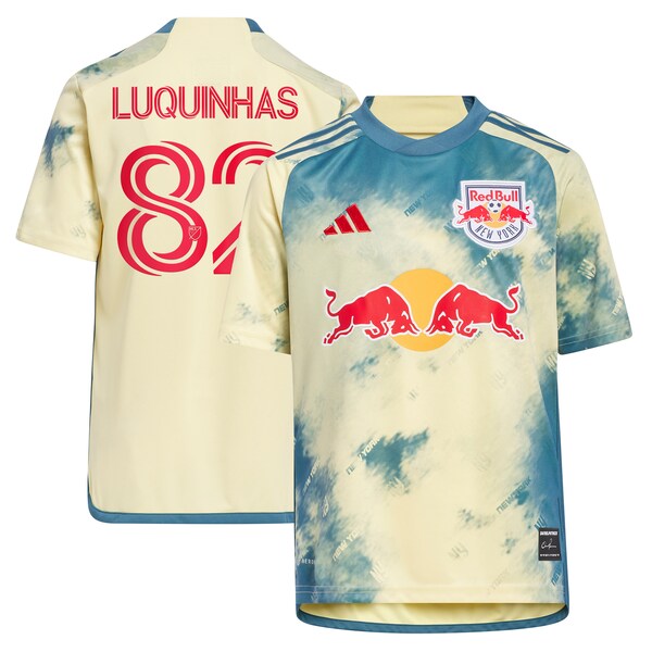 Luquinhas New York Red Bulls adidas Youth 2024 Daniel Patrick Kit Replica Jersey - Yellow