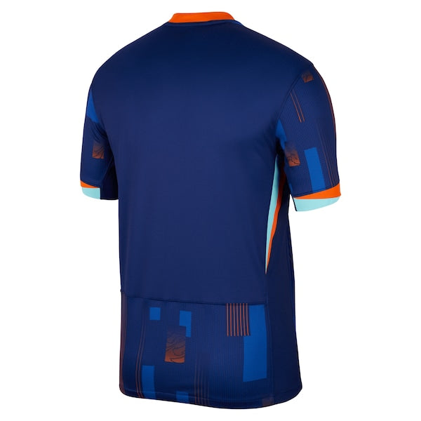 Netherlands National Team Nike 2024 Away Replica Blank Jersey - Blue