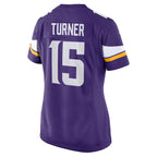 Dallas Turner Minnesota Vikings Nike Women's Game Jersey -  Purple