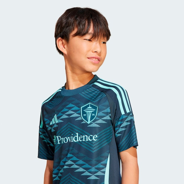 Seattle Sounders FC adidas Youth 2025 The Salish Sea Kit Replica Jersey - Blue