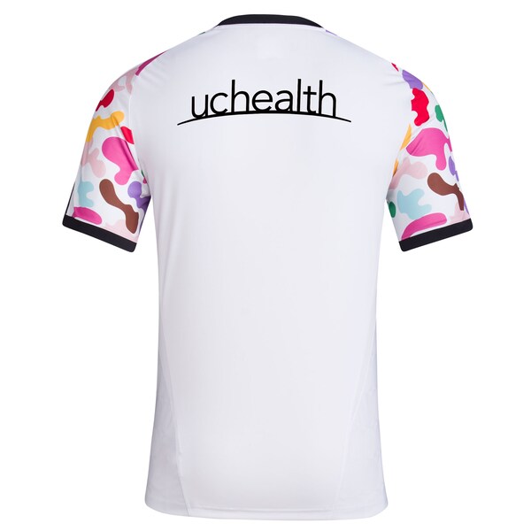 Colorado Rapids adidas 2024 Pride Pre-Match Top - White
