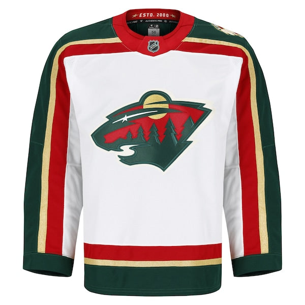Minnesota Wild  25th Anniversary Authentic Pro Jersey - White/Green