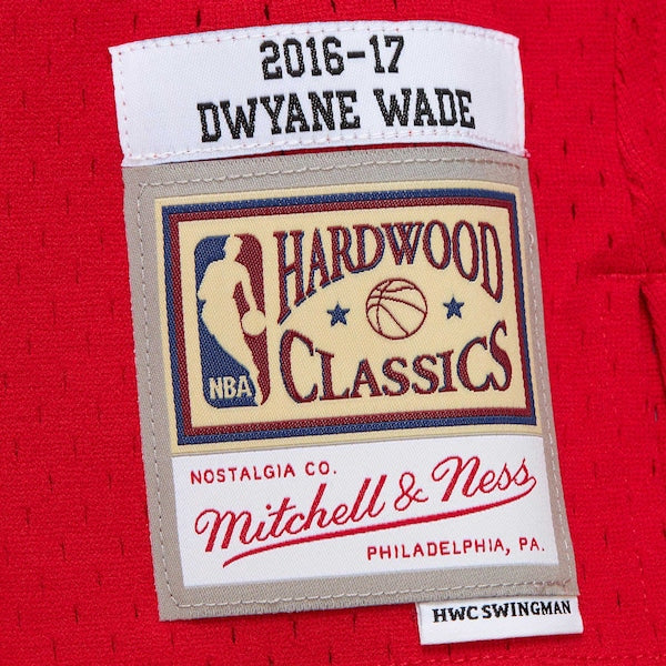 Dwyane Wade Chicago Bulls 2016/17 Hardwood Classics Swingman Jersey - Red