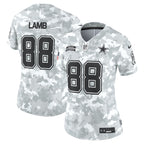 CeeDee Lamb Dallas Cowboys Nike Women's 2024 Salute to Service Limited Jersey - Arctic Camo