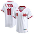 Barry Larkin Cincinnati Reds Nike Throwback Cooperstown Collection Limited Jersey - White