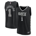 Victor Wembanyama San Antonio Spurs  Fast Break Replica Player Jersey - Statement Edition - Black/White