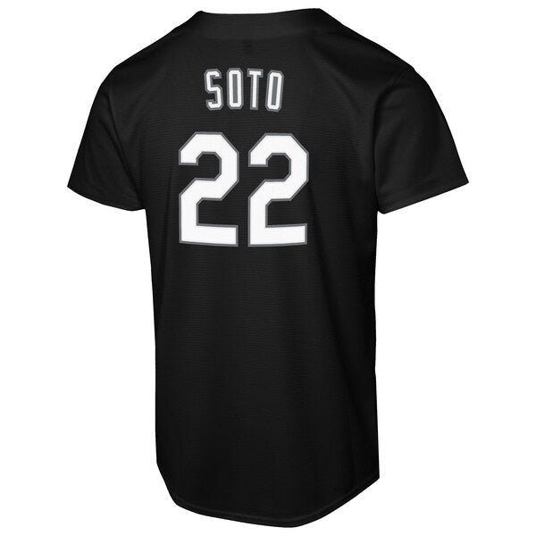 Juan Soto New York Mets Nike  Youth Lights Out Replica Player Jersey - Black