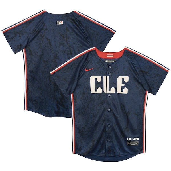 Cleveland Guardians Nike Preschool City Connect Jersey - Navy