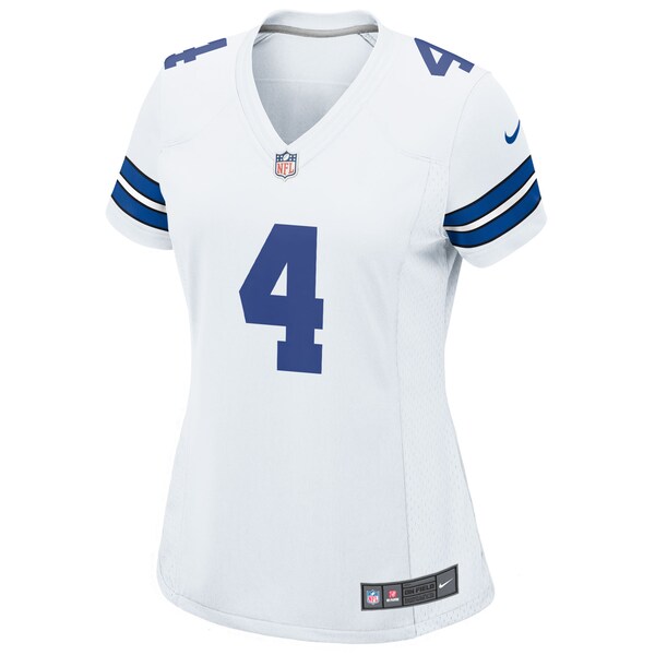 Dak Prescott Dallas Cowboys Nike Women's Team Game Jersey - White/Navy