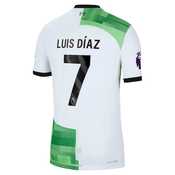 Luis Diaz Liverpool Nike 2023/24 Away Authentic Player Jersey - White