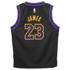 LeBron James Los Angeles Lakers Nike Preschool  2023/24 Swingman Replica Jersey - City Edition - Black