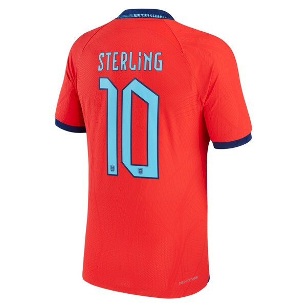 Raheem Sterling England National Team Nike 2022/23 Authentic Away Jersey - Red