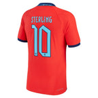 Raheem Sterling England National Team Nike 2022/23 Authentic Away Jersey - Red