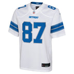 Sam LaPorta Detroit Lions Nike Youth Player Game Jersey - White