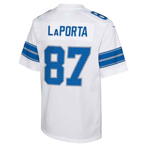 Sam LaPorta Detroit Lions Nike Youth Player Game Jersey - White