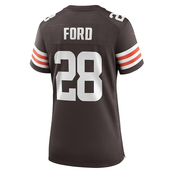 Mike Ford Cleveland Browns Nike Women's Team Game Jersey -  Brown