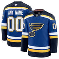 St. Louis Blues  Home Premium Custom Jersey - Blue/White