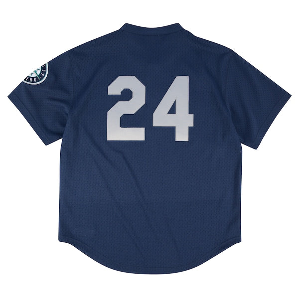 Seattle Mariners Profile Big & Tall Cooperstown Collection Mesh Batting Practice Jersey - Navy