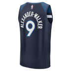 Nickeil Alexander-Walker Minnesota Timberwolves  Fast Break Replica Player Jersey - Icon Edition - Navy
