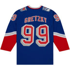 Wayne Gretzky New York Rangers  1996/97 Blue Line Player Jersey - Navy