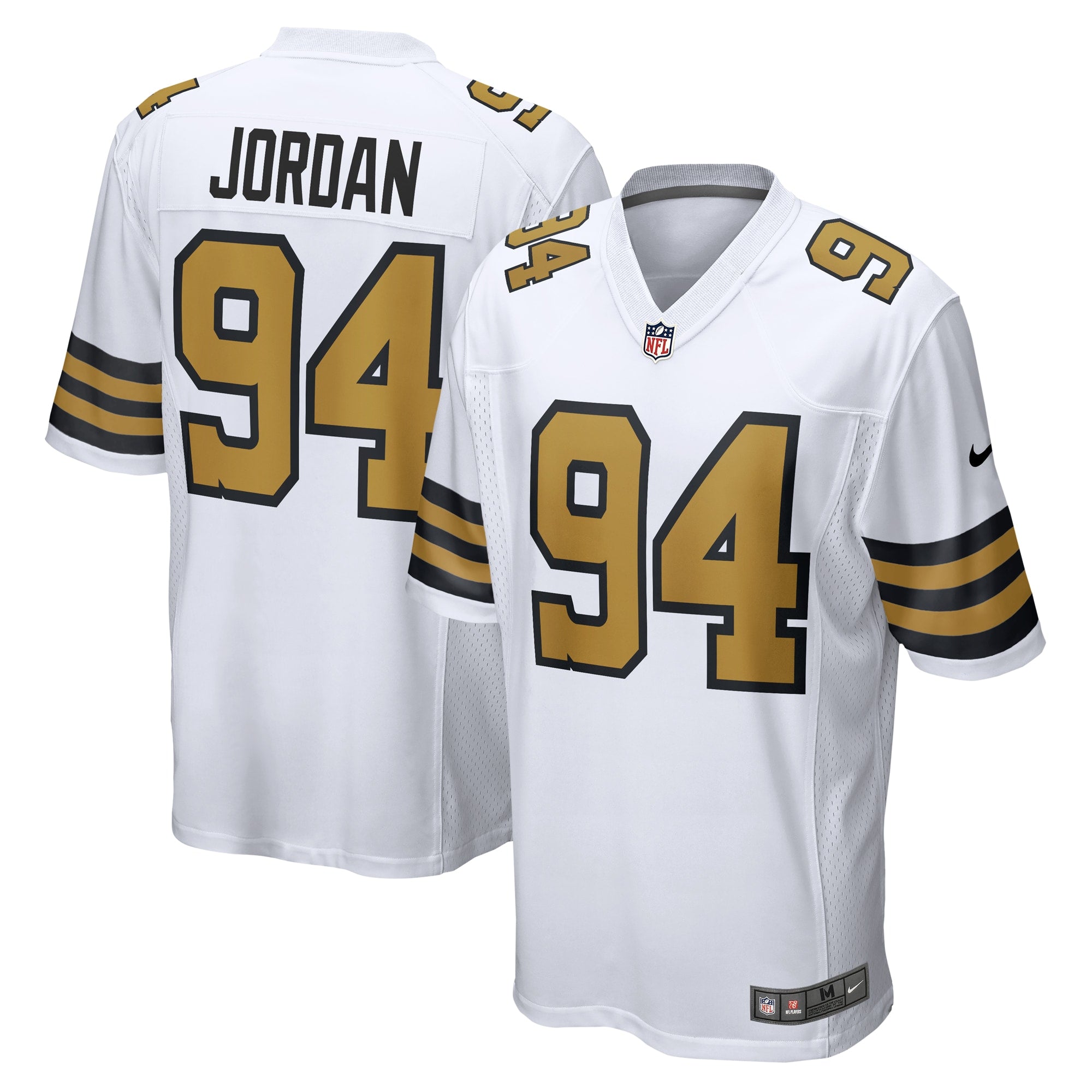 Cameron Jordan New Orleans Saints Nike Team Game Jersey -  Black/White